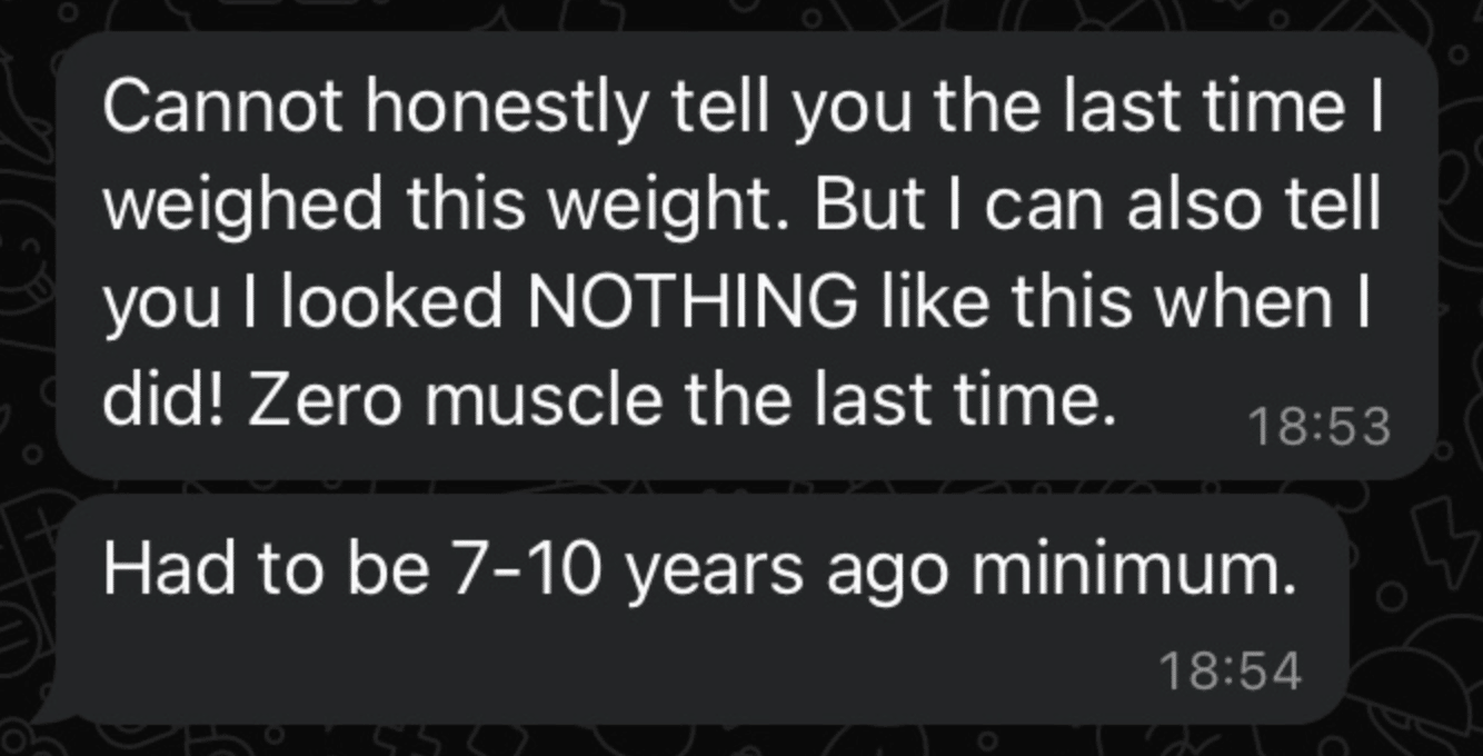 Client transformation result 11 - Executive Athlete coaching testimonial