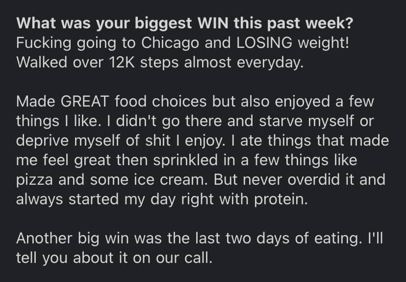 Client transformation result 6 - Executive Athlete coaching testimonial