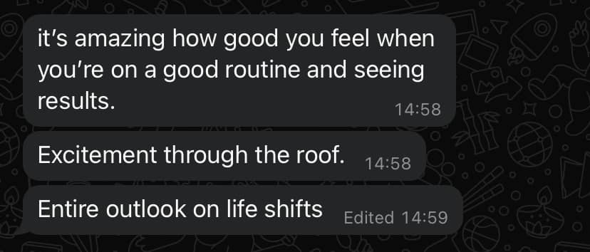 Client transformation result 7 - Executive Athlete coaching testimonial