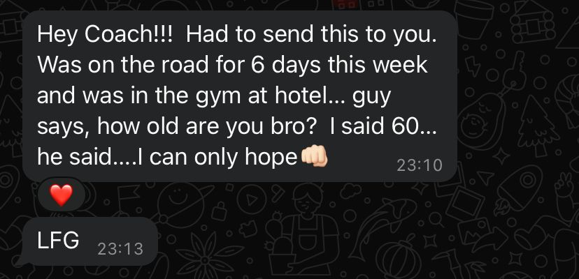 Client testimonial direct message 12