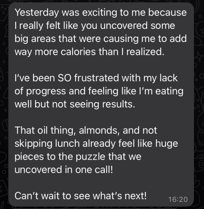 Client testimonial direct message 15