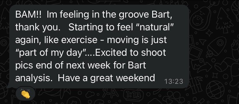 Client testimonial direct message 16