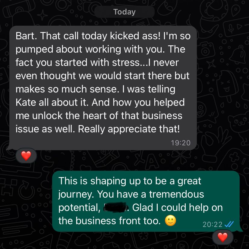 Client testimonial direct message 8