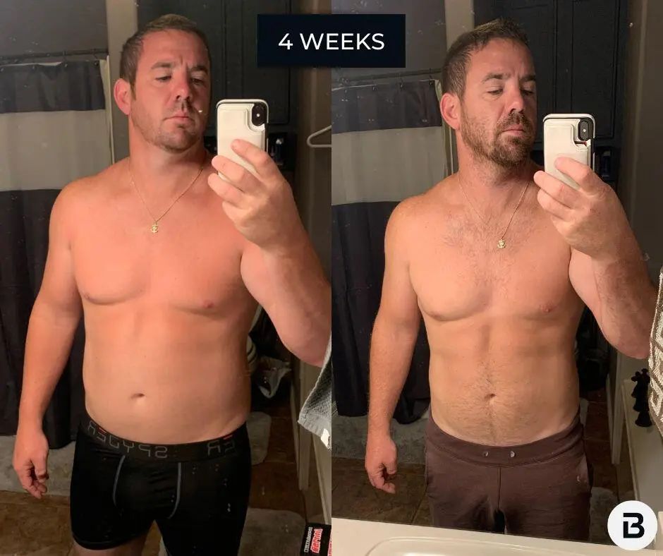 Client Transformation: 4 weeks progress